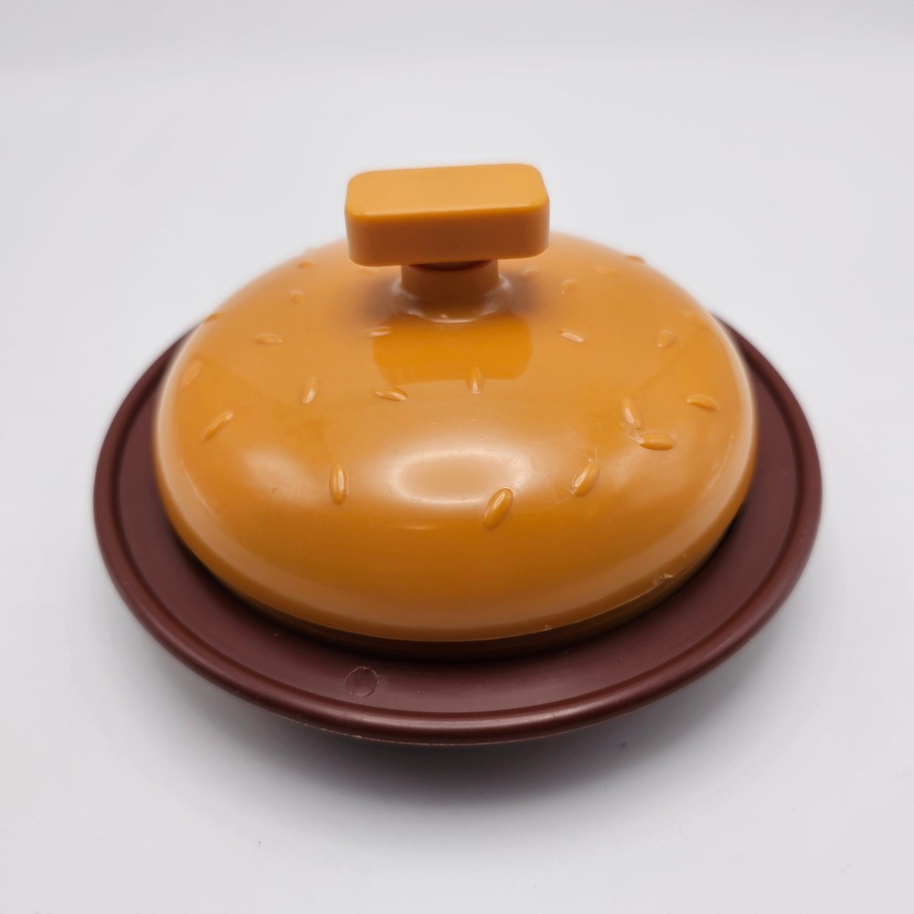 Charcoal Companion Burger Butter Dish Cover Lid Base 2005‎ Kitchenware
